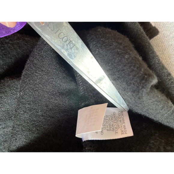 J.Jill Woman’s dress size M black azure stripes long sleeve super soft, knee NWT - Picture 10 of 10